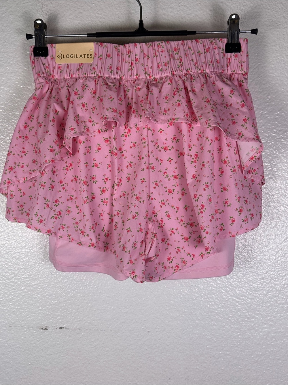 Blogilates Ruffle Short Women's XS Pink
Floral High Rise Pockets Pull On - Picture 2 of 5